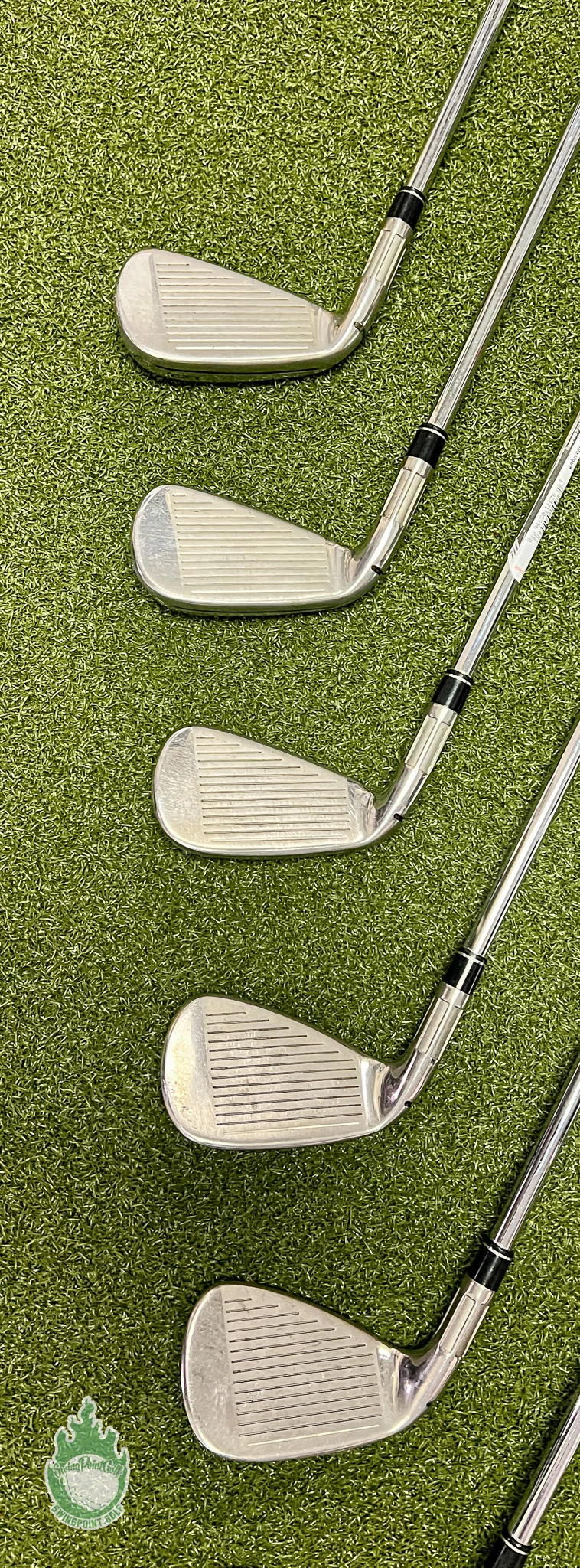 Used RH TaylorMade M6 Irons 5-PW/AW KBS MAX 85g Regular Flex Steel Golf Set - Image 5