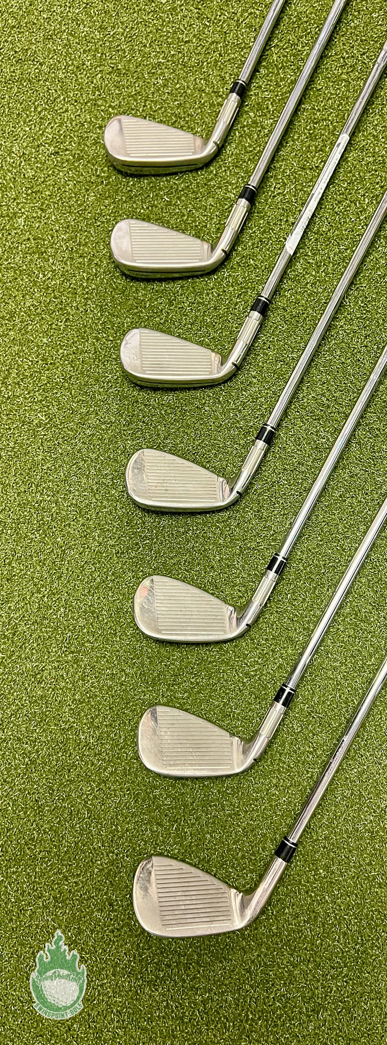 Used RH TaylorMade M6 Irons 5-PW/AW KBS MAX 85g Regular Flex Steel Golf Set - Image 4
