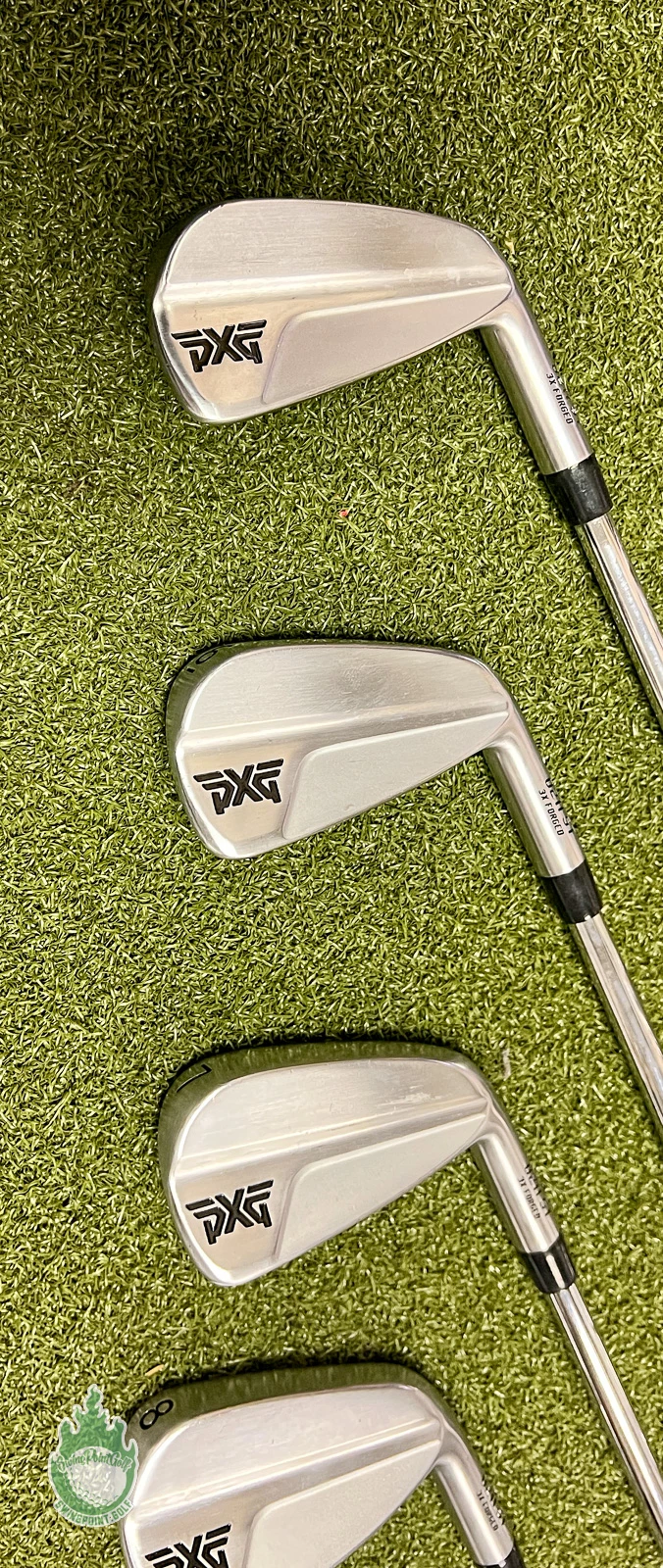 Used RH PXG 0211ST 3X Forged Irons 5-PW KBS Tour 130g X-Stiff Steel Golf Set - Image 9