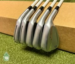 Used RH 2021 TaylorMade P-790 Forged Irons 6-PW Q85 Regular Graphite Golf Set