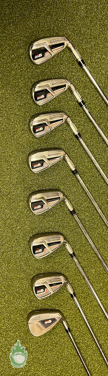 Used RH TaylorMade M6 Irons 4-PW/AW KBS MAX 85g Regular Flex Steel Golf Set - Image 7
