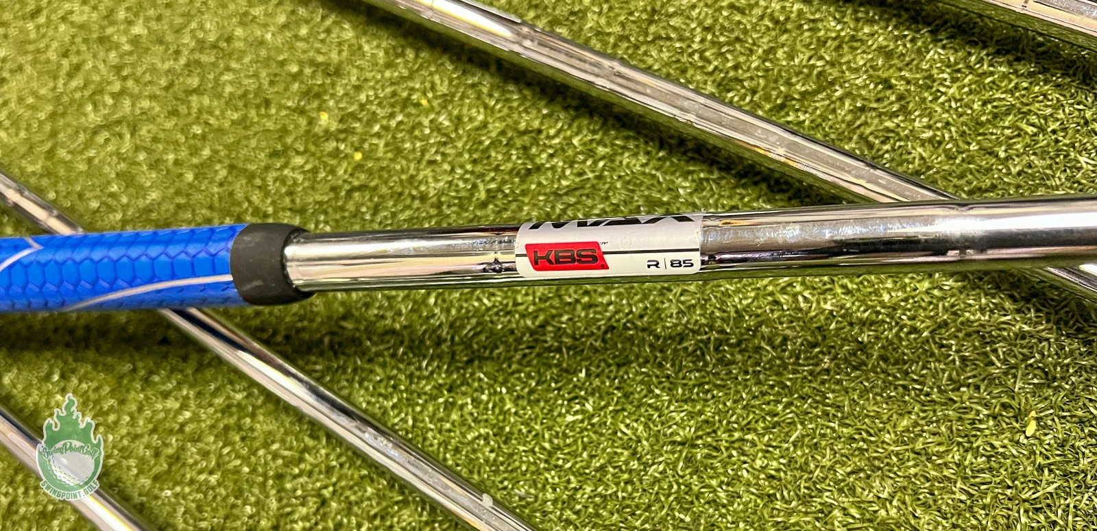 Used RH TaylorMade M6 Irons 4-PW/AW KBS MAX 85g Regular Flex Steel Golf Set - Image 3