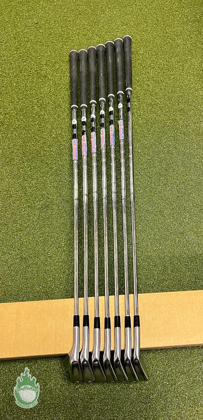 Used LH 2021 TaylorMade P-770 Forged Iron 4-PW OBAN CT-115 Stiff Steel Golf Set - Image 10