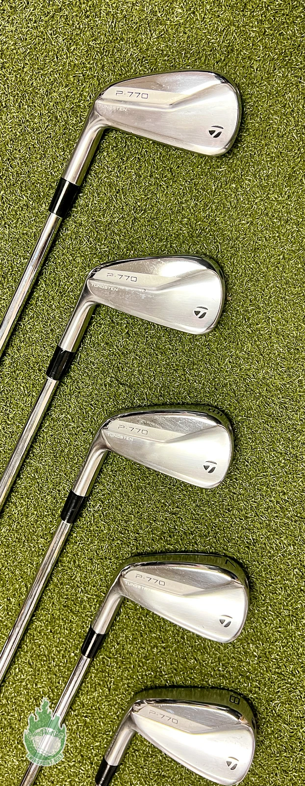 Used LH 2021 TaylorMade P-770 Forged Iron 4-PW OBAN CT-115 Stiff Steel Golf Set - Image 9