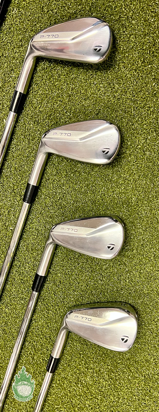 Used LH 2021 TaylorMade P-770 Forged Iron 4-PW OBAN CT-115 Stiff Steel Golf Set - Image 8