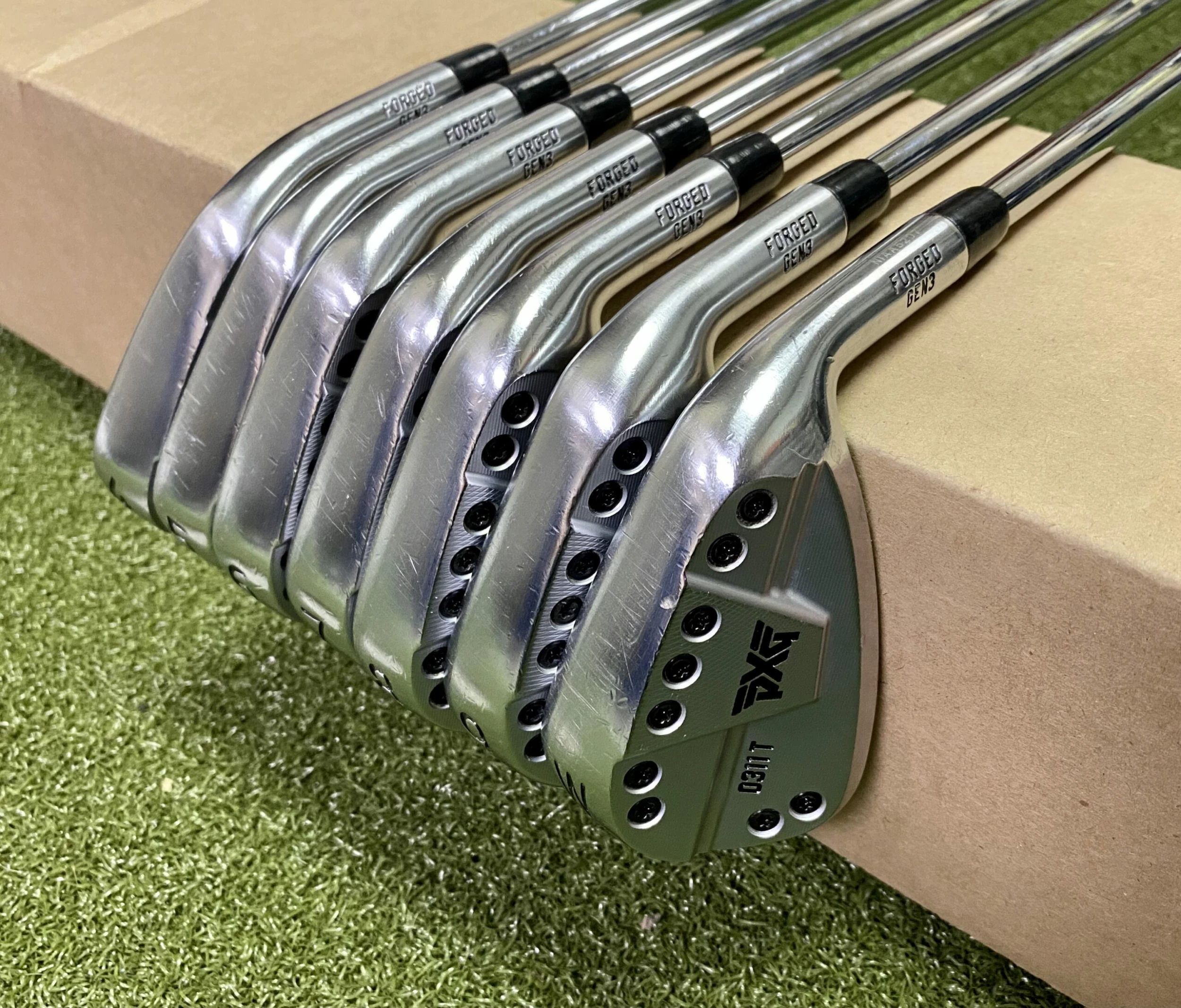 PXG 0311T Gen 3 Forged Irons 4-PW KBS $-Taper 130g X-Stiff Flex Steel Golf Set