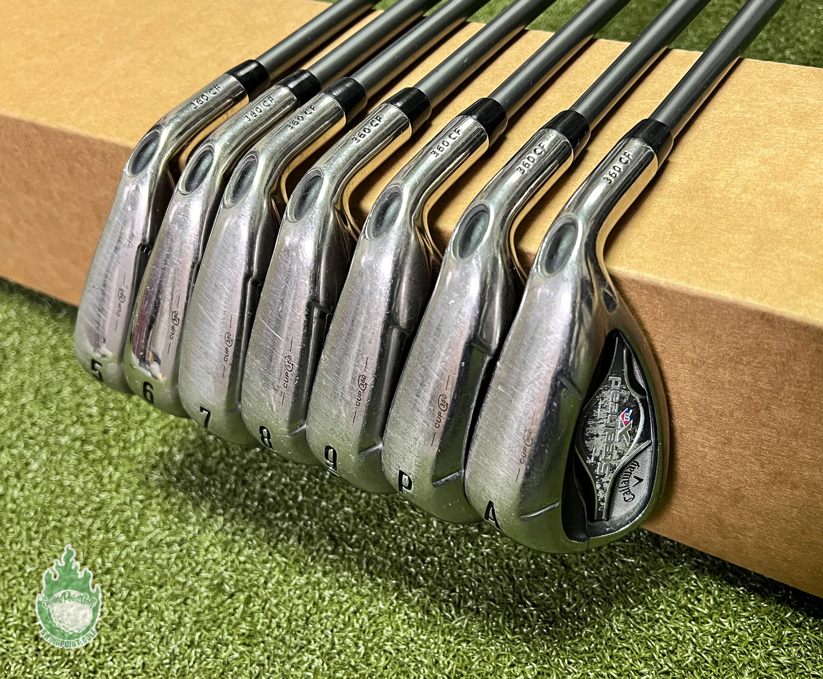 Used Callaway Steelhead XR Irons 5-PW/AW Program 55g Senior Graphite Golf Set