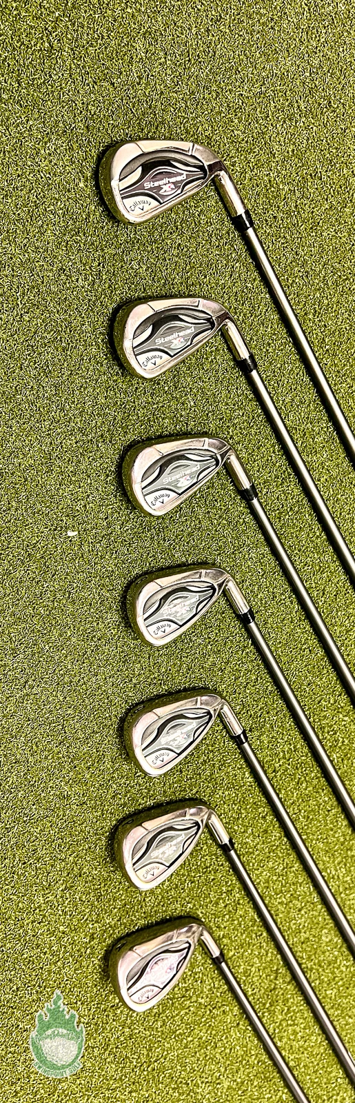 Used Callaway Steelhead XR Irons 5-PW/AW Program 55g Senior Graphite Golf Set - Image 7
