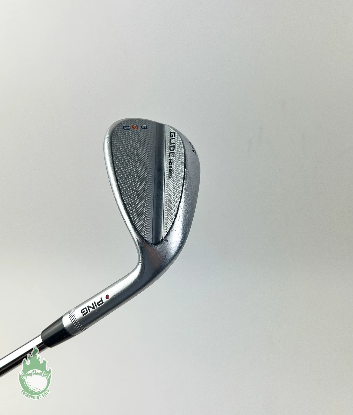 Used RH Ping Red Dot Glide Forged Wedge 56*-10 Stiff Flex Steel Golf Club - Image 2