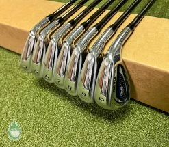 Used RH Cobra King F9 One Length Irons 4-PW $-Taper 120g Stiff Steel Golf Set