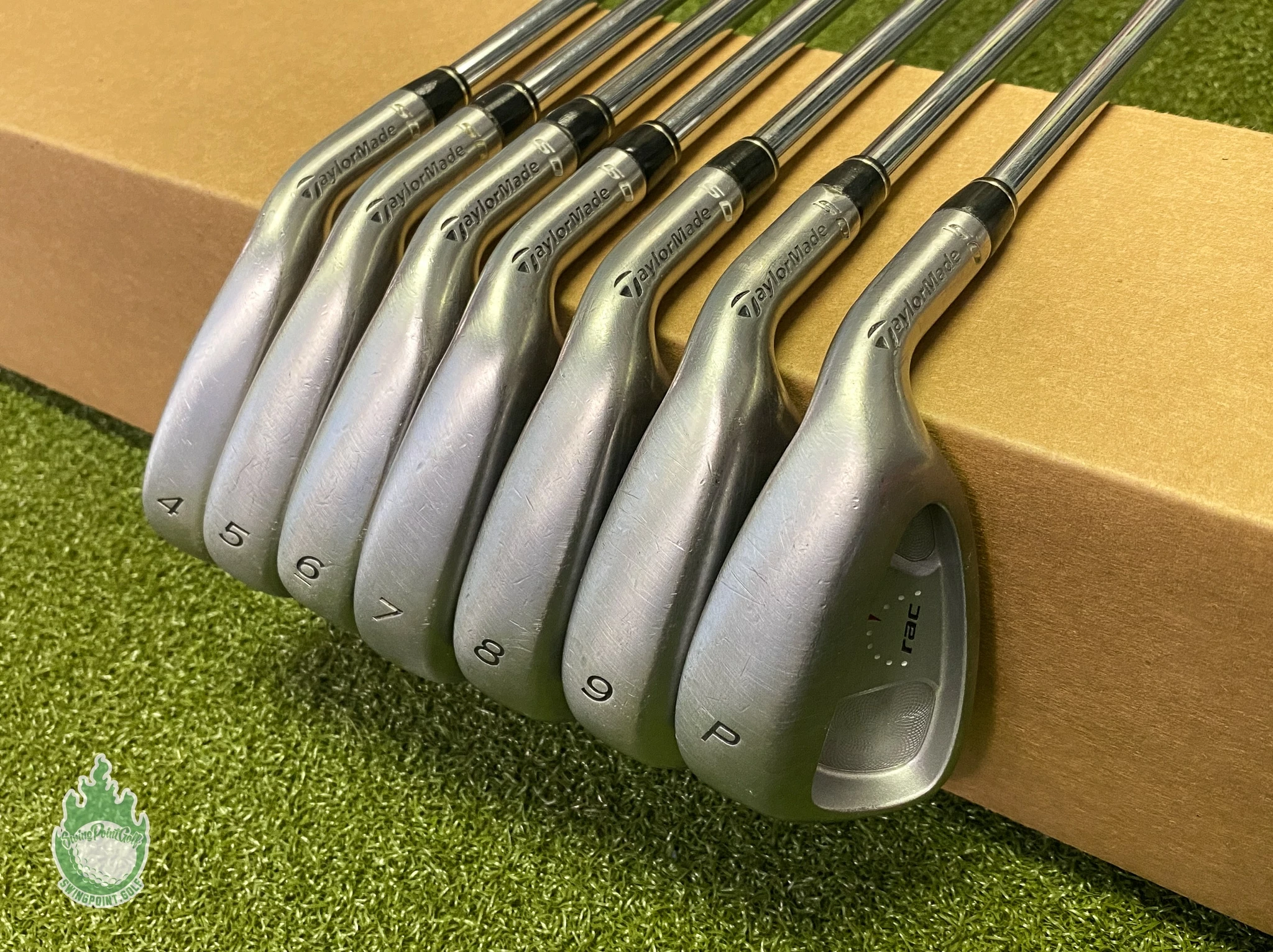 Used RH TaylorMade RAC OS Irons 4-PW 95g Regular Flex Steel Golf Club Set