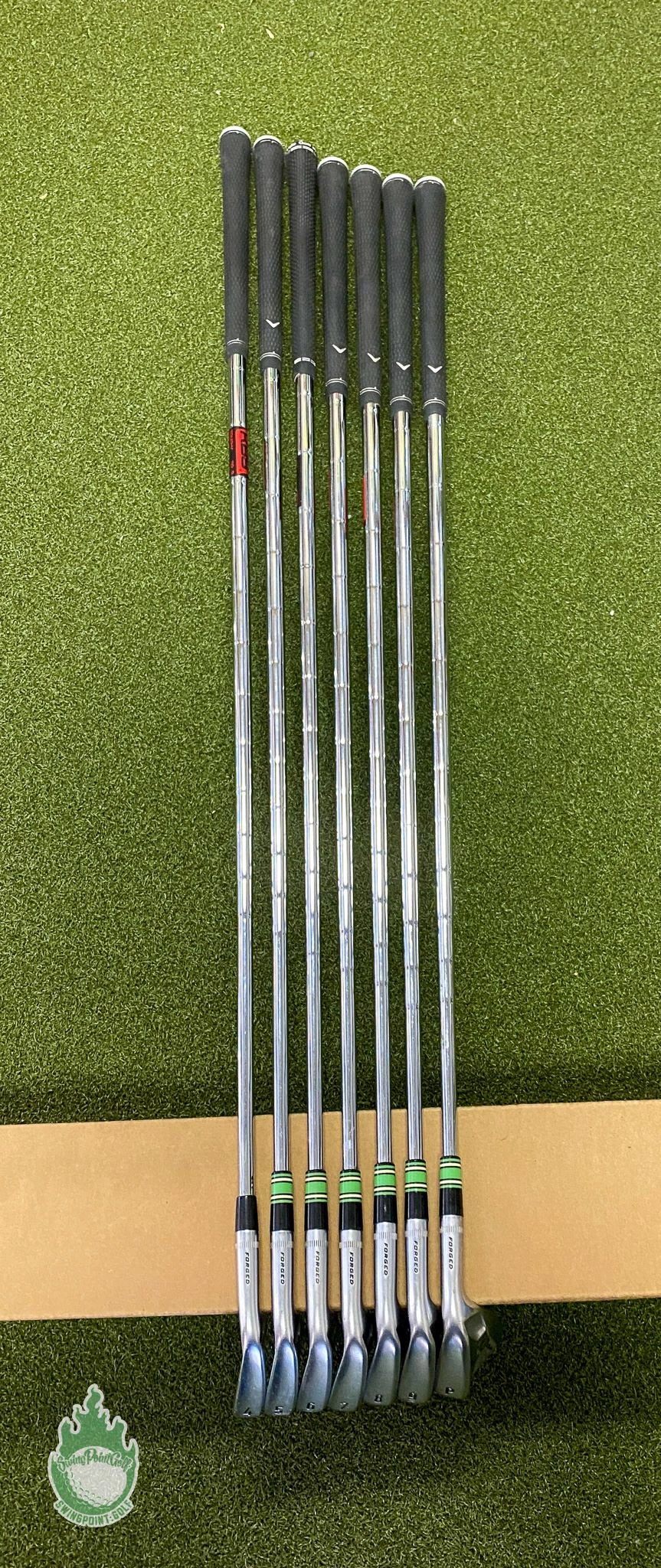 Used RH Callaway APEX MB Forged Irons 4-PW KBS 110g Stiff Flex Steel Golf Set - Image 10