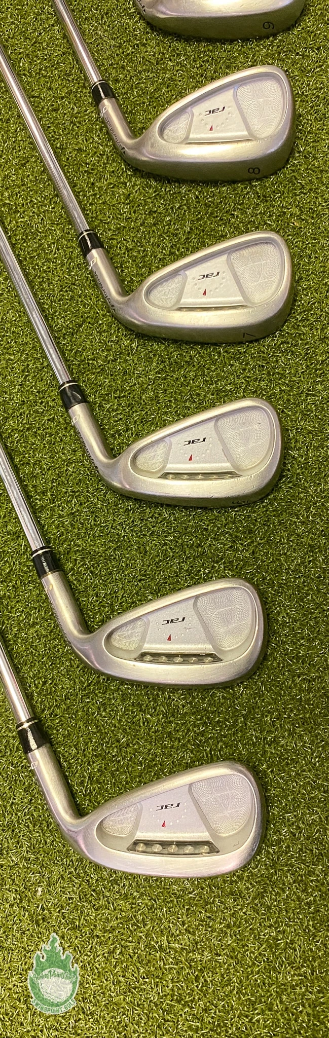 Used RH TaylorMade RAC OS Irons 4-PW 95g Regular Flex Steel Golf Club Set - Image 5