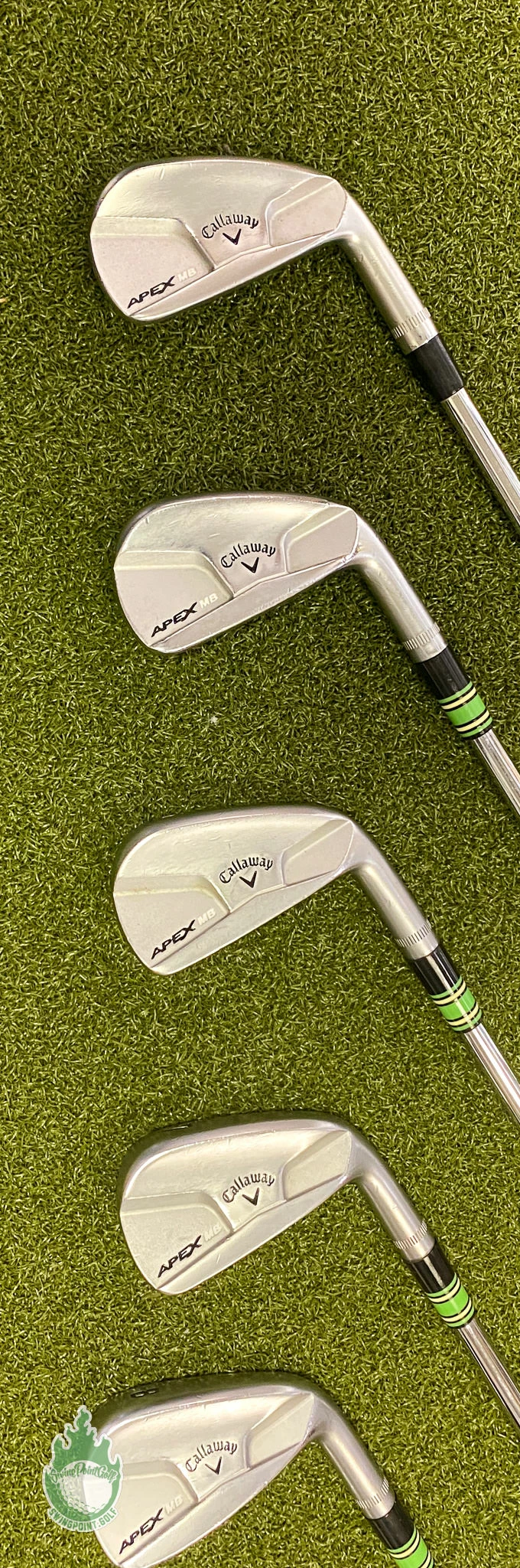 Used RH Callaway APEX MB Forged Irons 4-PW KBS 110g Stiff Flex Steel Golf Set - Image 9