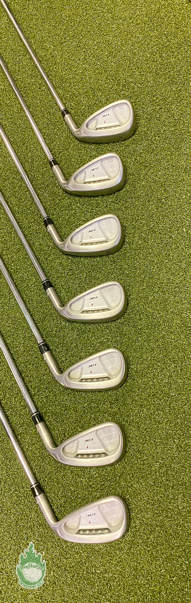 Used RH TaylorMade RAC OS Irons 4-PW 95g Regular Flex Steel Golf Club Set - Image 6