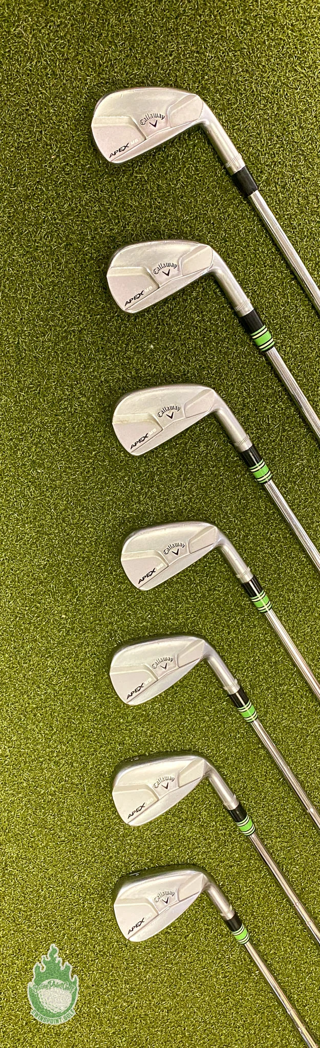 Used RH Callaway APEX MB Forged Irons 4-PW KBS 110g Stiff Flex Steel Golf Set - Image 7