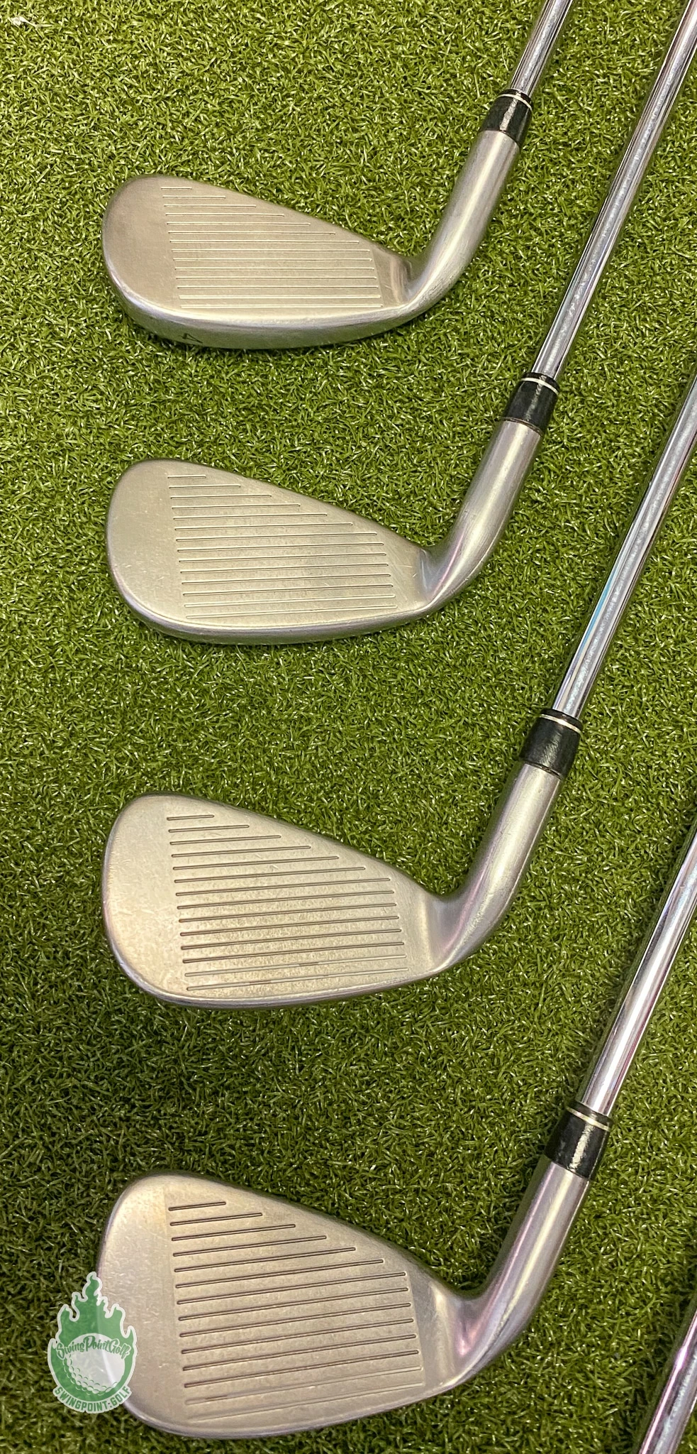 Used RH TaylorMade RAC OS Irons 4-PW 95g Regular Flex Steel Golf Club Set - Image 7