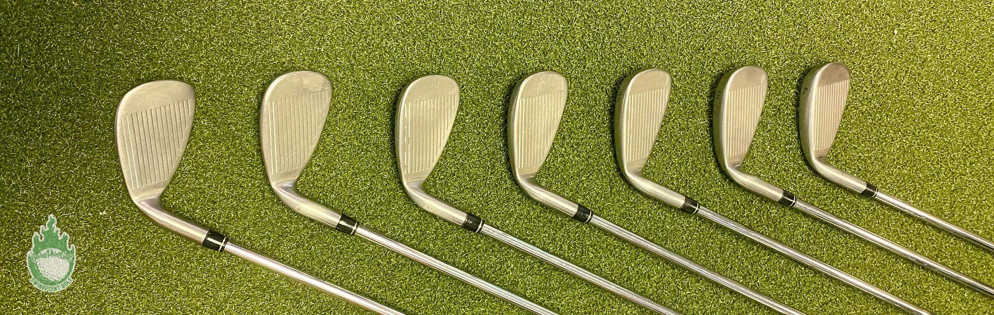 Used RH TaylorMade RAC OS Irons 4-PW 95g Regular Flex Steel Golf Club Set - Image 10