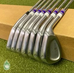 Used RH TaylorMade X-300 FCI Forged Irons 4-PW Stiff Flex Steel Golf Club Set