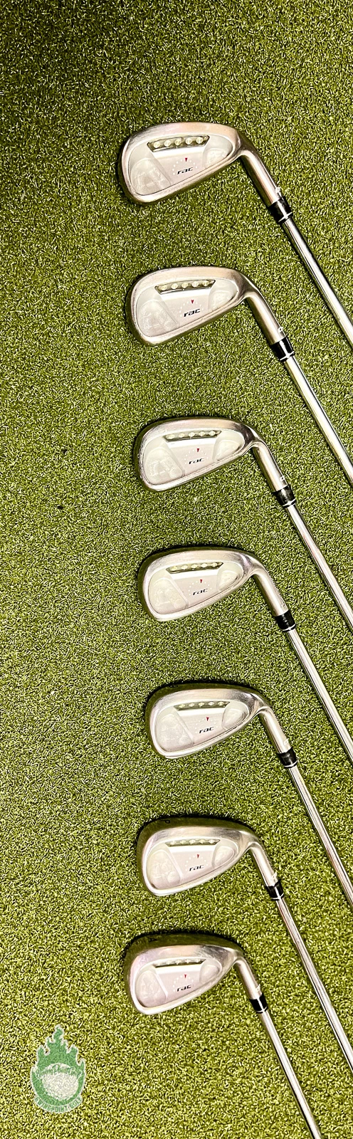 Used RH TaylorMade RAC OS Irons 5-PW/AW 95g Regular Flex Steel Golf Club Set - Image 7