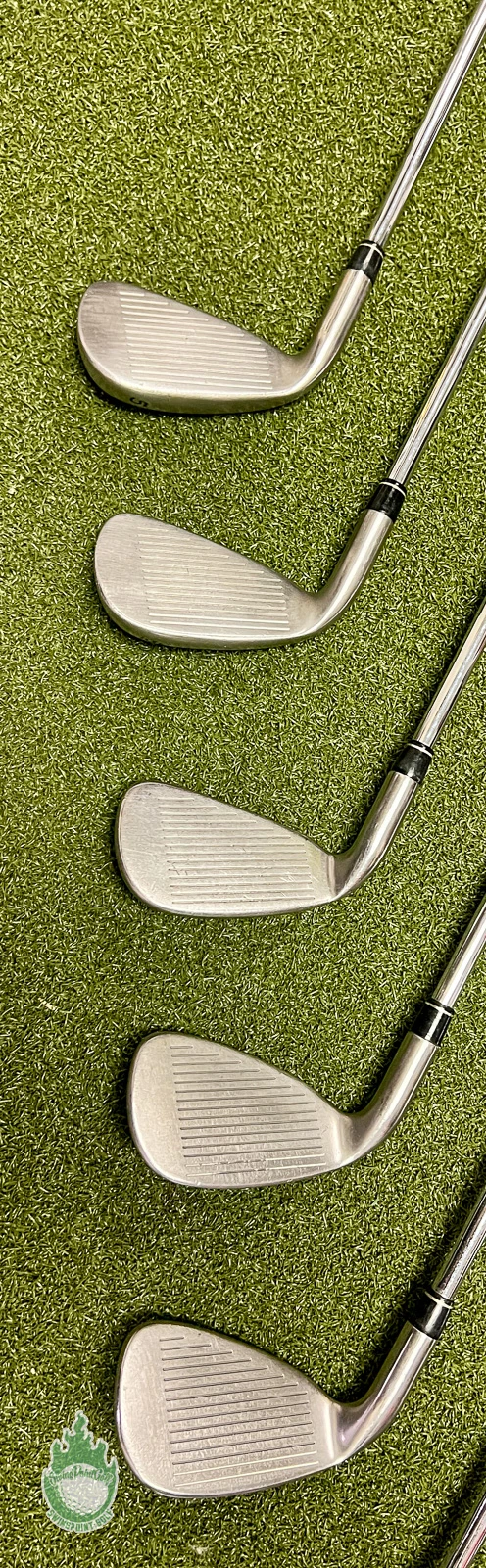 Used RH TaylorMade RAC OS Irons 5-PW/AW 95g Regular Flex Steel Golf Club Set - Image 5
