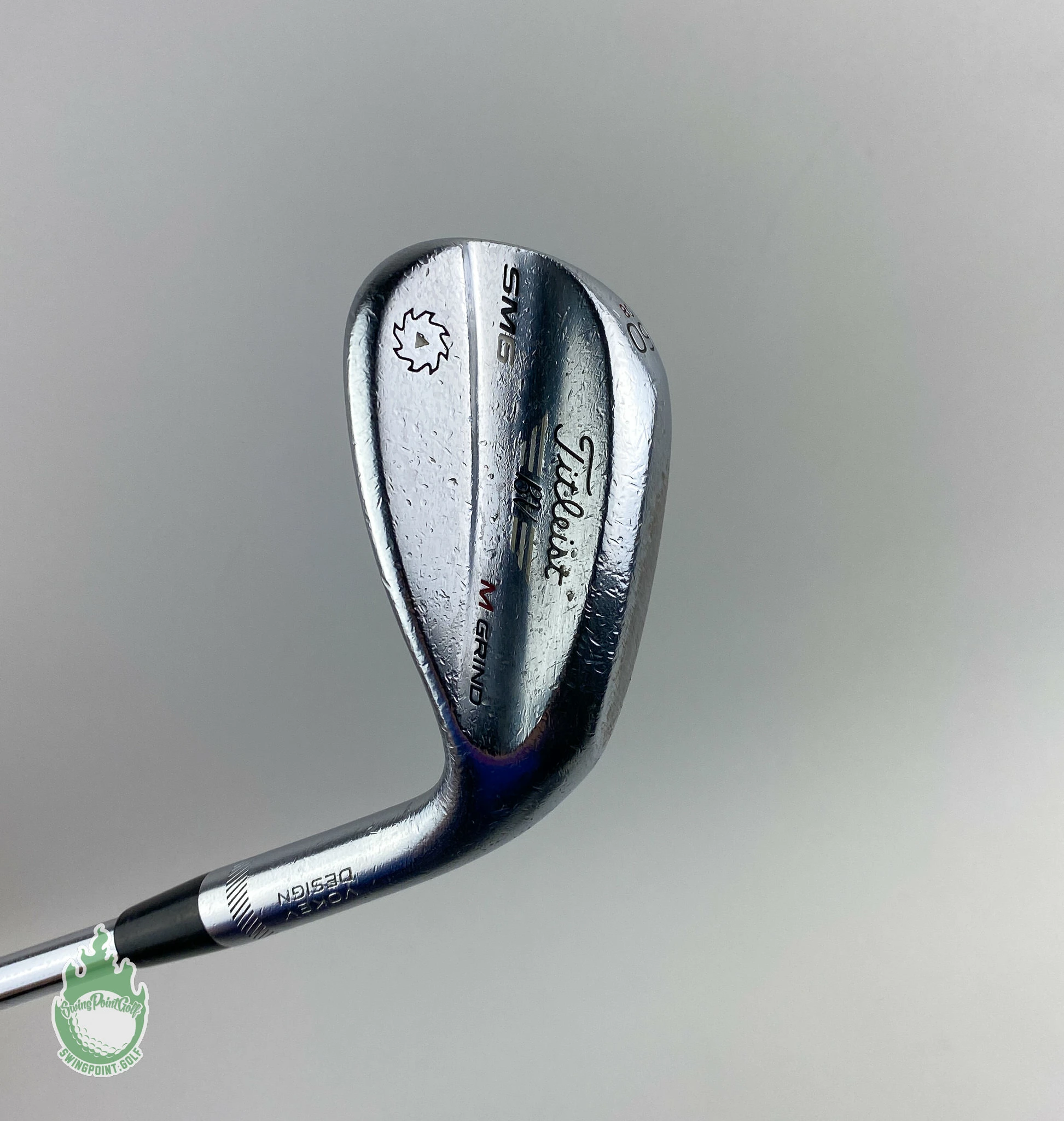 Used Titleist Vokey SM6 M Grind Tour Chrome Wedge 60*-08 Wedge Flex Steel Golf