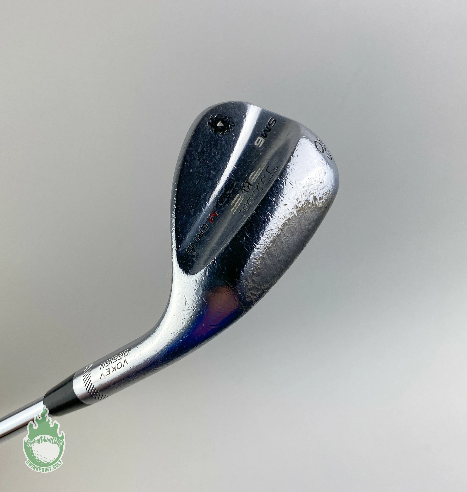 Used Titleist Vokey SM6 M Grind Tour Chrome Wedge 60*-08 Wedge Flex Steel Golf - Image 5