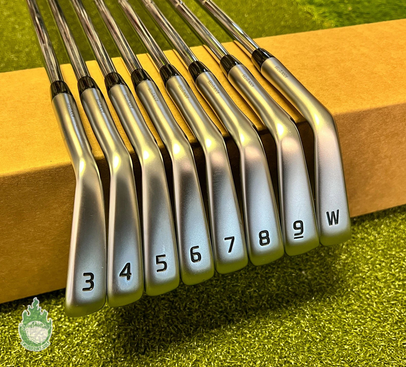 Used RH Ping Green Dot Blueprint Forged Irons 3-PW X100 X-Stiff Steel Golf Set - Image 2