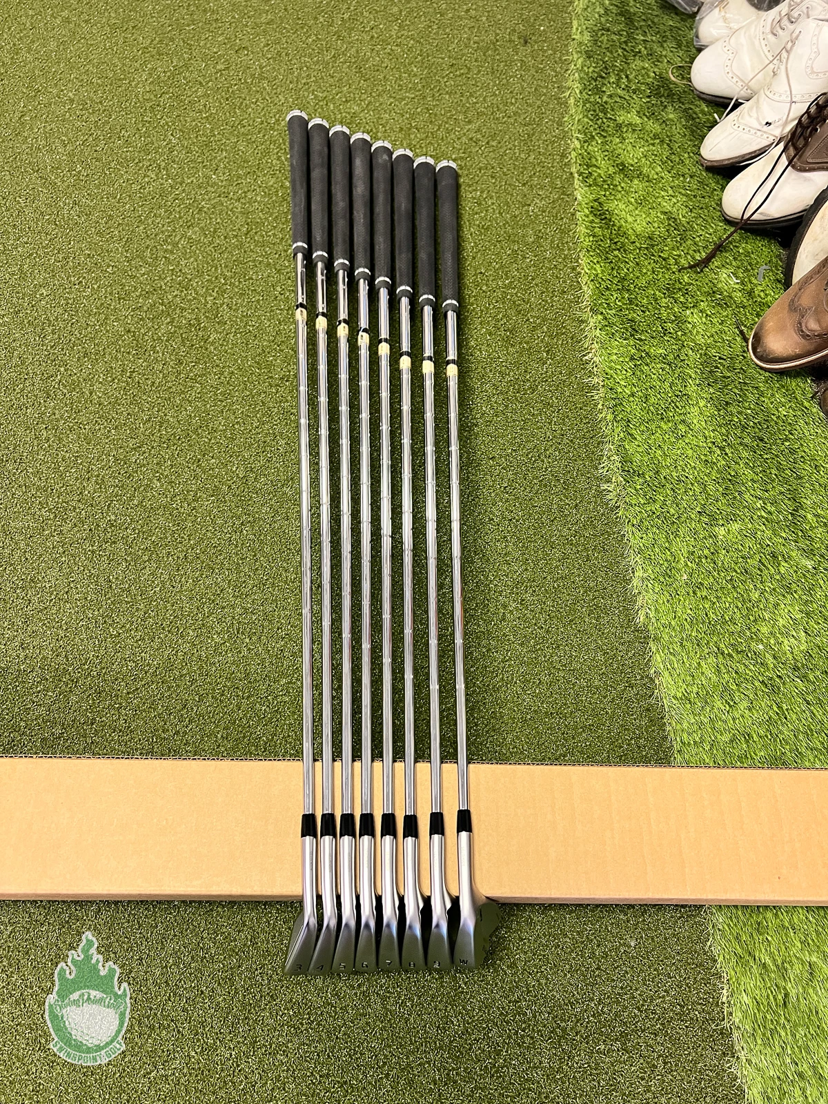 Used RH Ping Green Dot Blueprint Forged Irons 3-PW X100 X-Stiff Steel Golf Set - Image 10