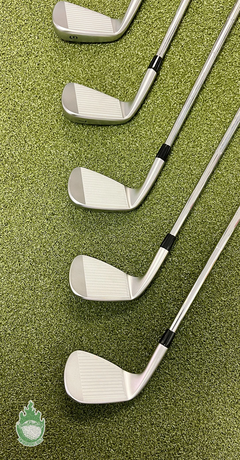 Used RH Ping Green Dot Blueprint Forged Irons 3-PW X100 X-Stiff Steel Golf Set - Image 6