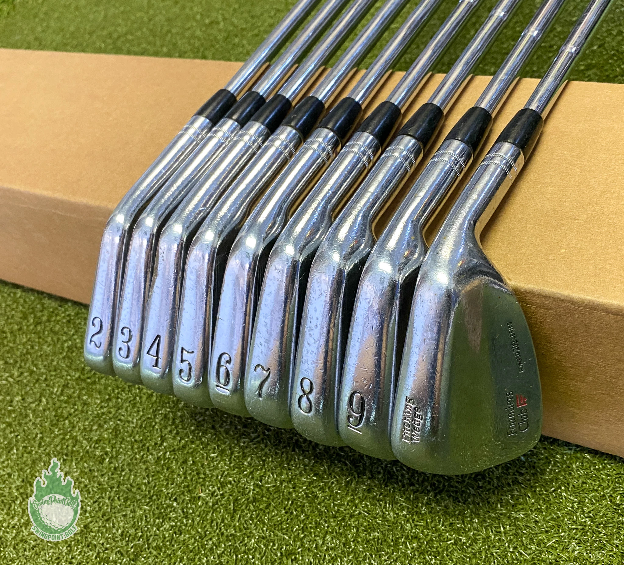 Used RH Founders Club Forged 200 Series Irons 2-PW 6.5 X-Stiff Steel Golf Set