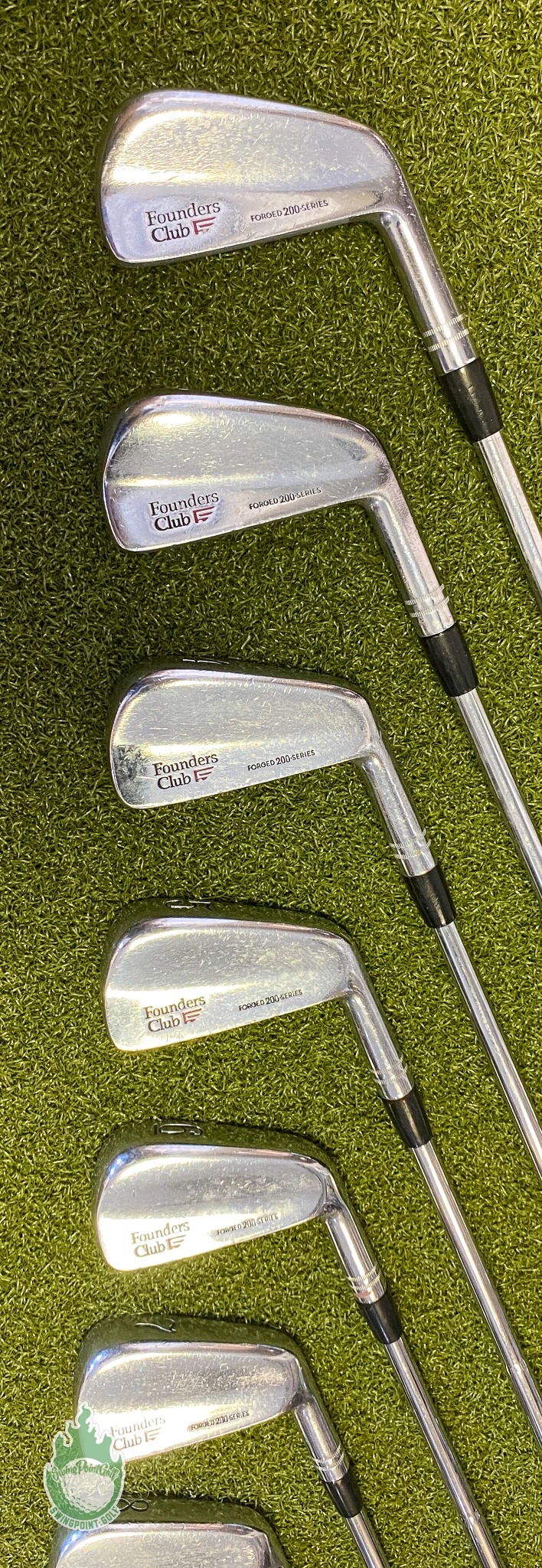 Used RH Founders Club Forged 200 Series Irons 2-PW 6.5 X-Stiff Steel Golf Set - Image 4