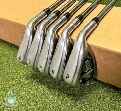 Used Callaway Rogue X Irons 6-PW Recoil F2 Senior Flex Graphite Golf Club Set