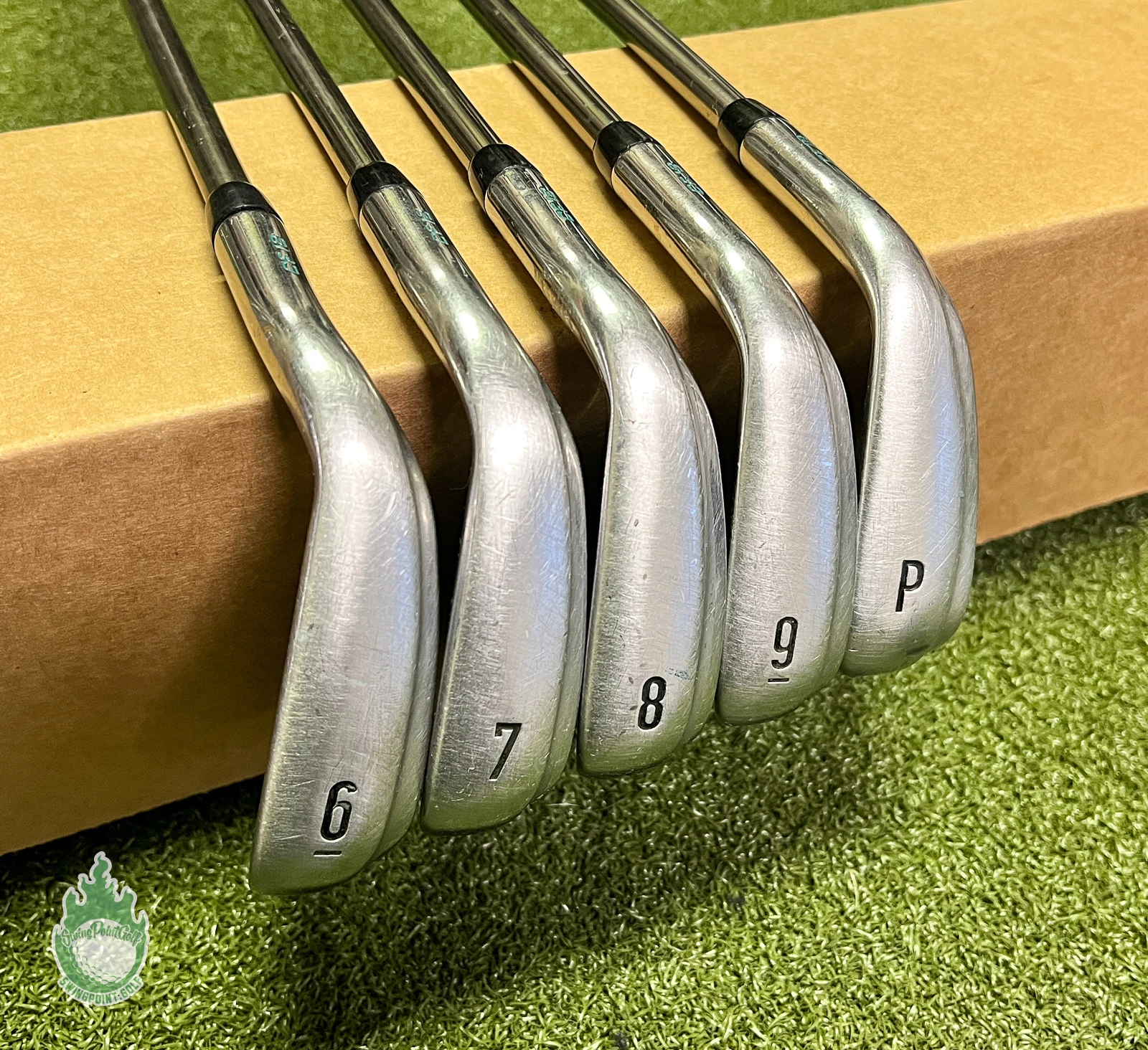 Used Callaway Rogue X Irons 6-PW Recoil F2 Senior Flex Graphite Golf Club Set - Image 2