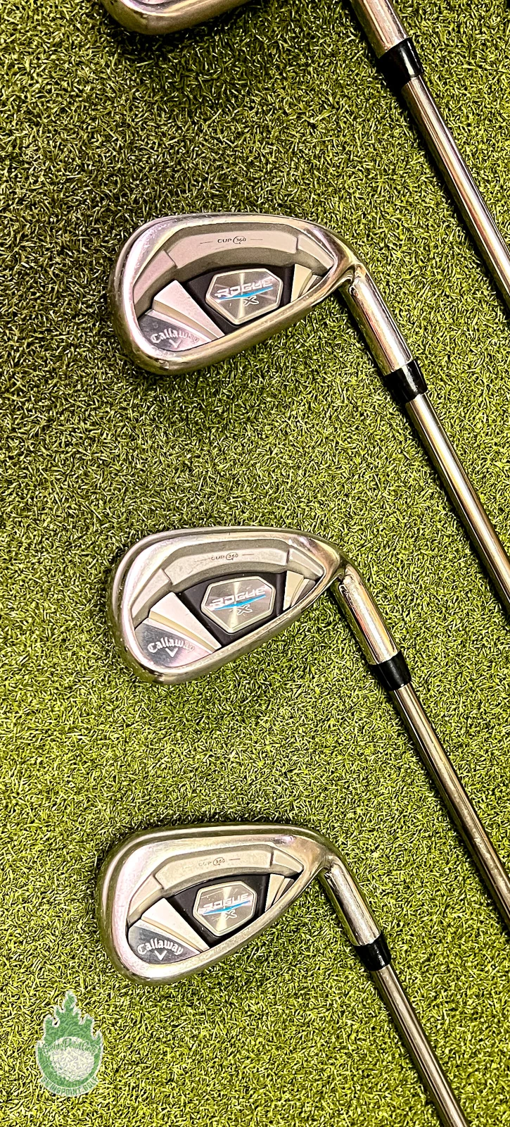 Used Callaway Rogue X Irons 6-PW Recoil F2 Senior Flex Graphite Golf Club Set - Image 8