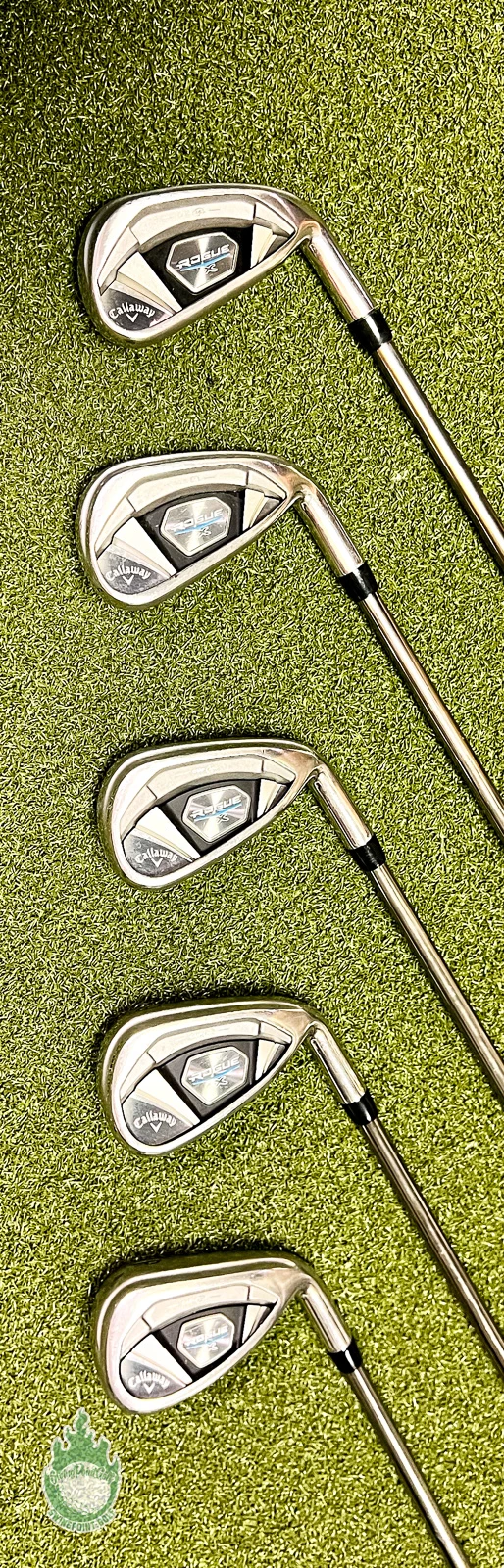 Used Callaway Rogue X Irons 6-PW Recoil F2 Senior Flex Graphite Golf Club Set - Image 7