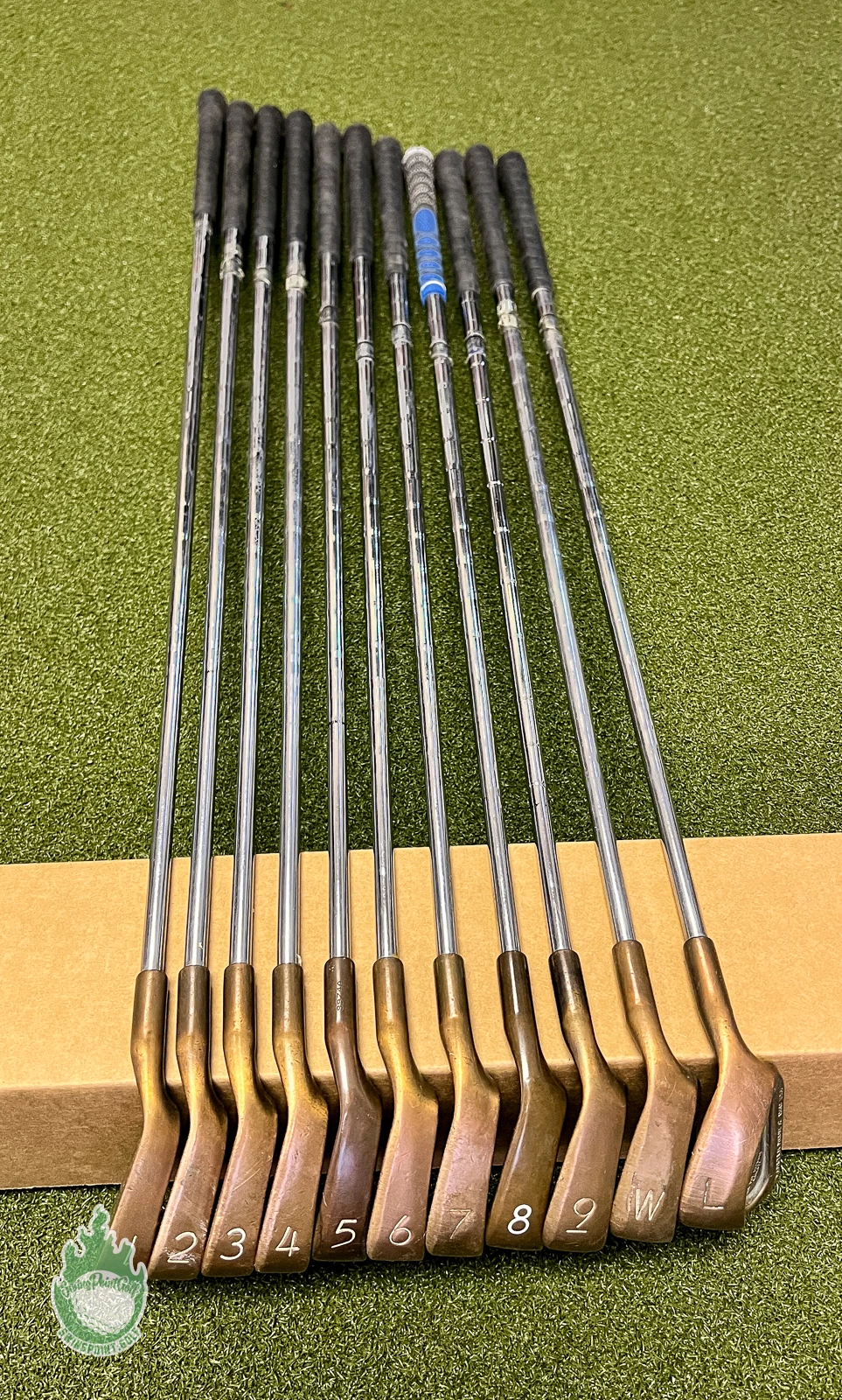 Used Ping Black Dot Eye 2 Beryllium Copper Irons 1-PW/LW Stiff Steel Golf Set - Image 11