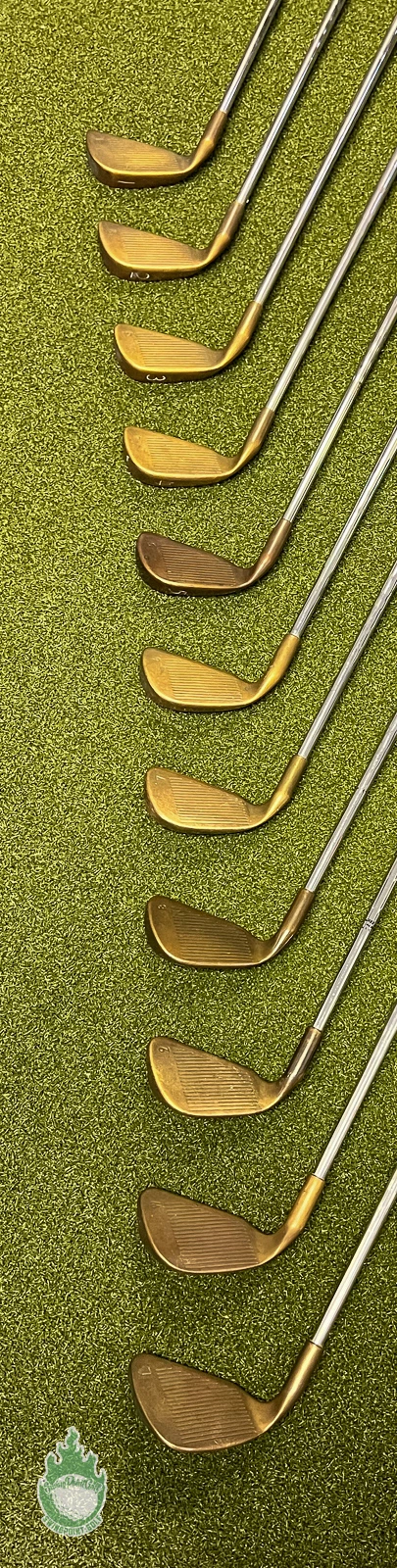 Used Ping Black Dot Eye 2 Beryllium Copper Irons 1-PW/LW Stiff Steel Golf Set - Image 4