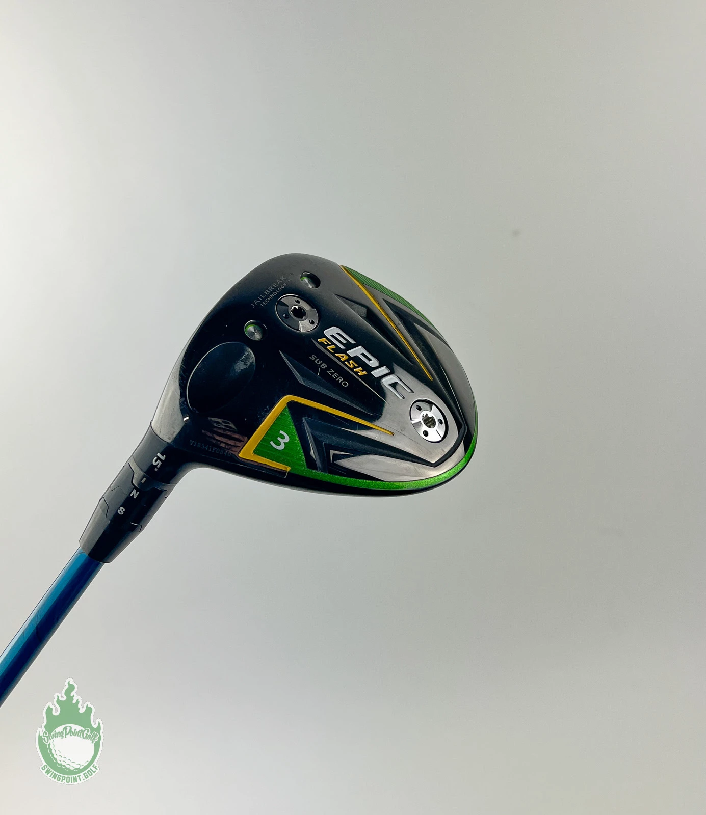 Used LH Callaway Epic Flash Sub Zero Fairway 3 Wood 15* 75g Stiff Graphite Golf - Image 2