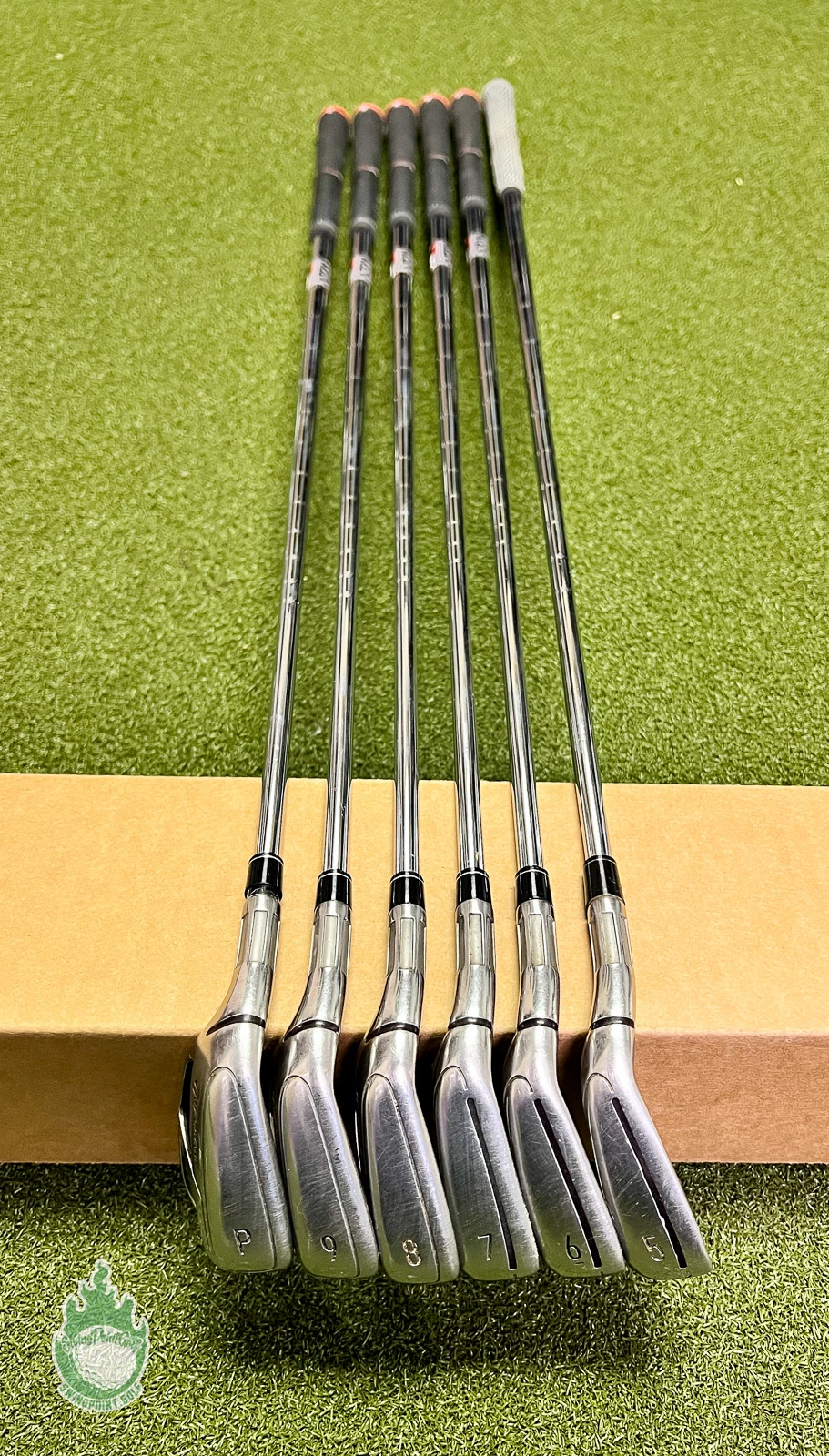 Used Left Handed TaylorMade M6 Irons 5-PW KBS MAX 85g Stiff Flex Steel Golf Set - Image 3