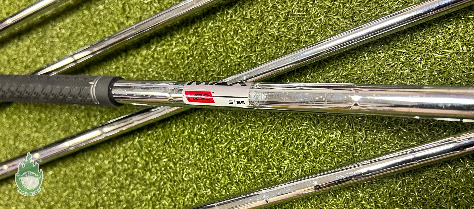 Used Left Handed TaylorMade M6 Irons 5-PW KBS MAX 85g Stiff Flex Steel Golf Set - Image 11