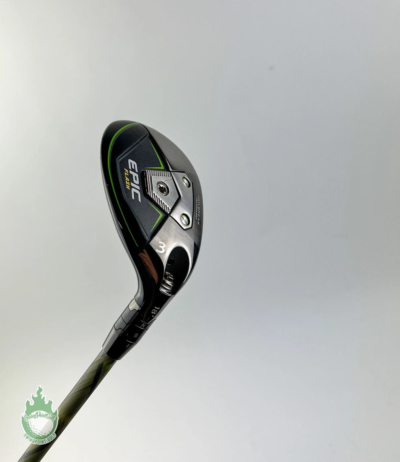 Used Callaway Epic Flash 3 Hybrid 18* Paderson 80g Regular Graphite Golf Club - Image 2