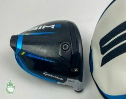 Tour Issued RH 2021 TaylorMade SIM 2 MAX Driver 8* HEAD ONLY Golf Club + Sign