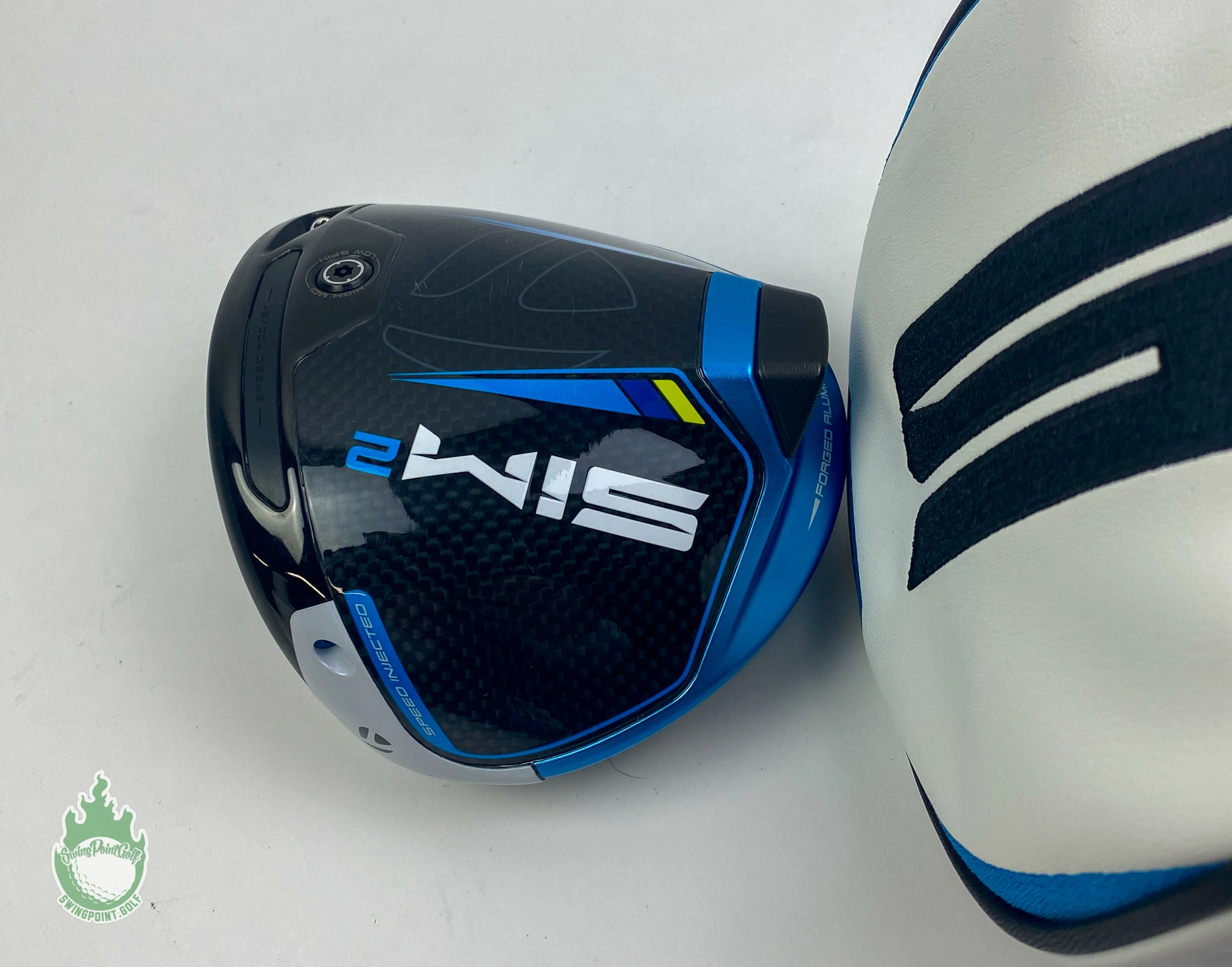 Tour Issued RH 2021 TaylorMade SIM 2 MAX Driver 8* HEAD ONLY Golf Club + Sign - Image 4