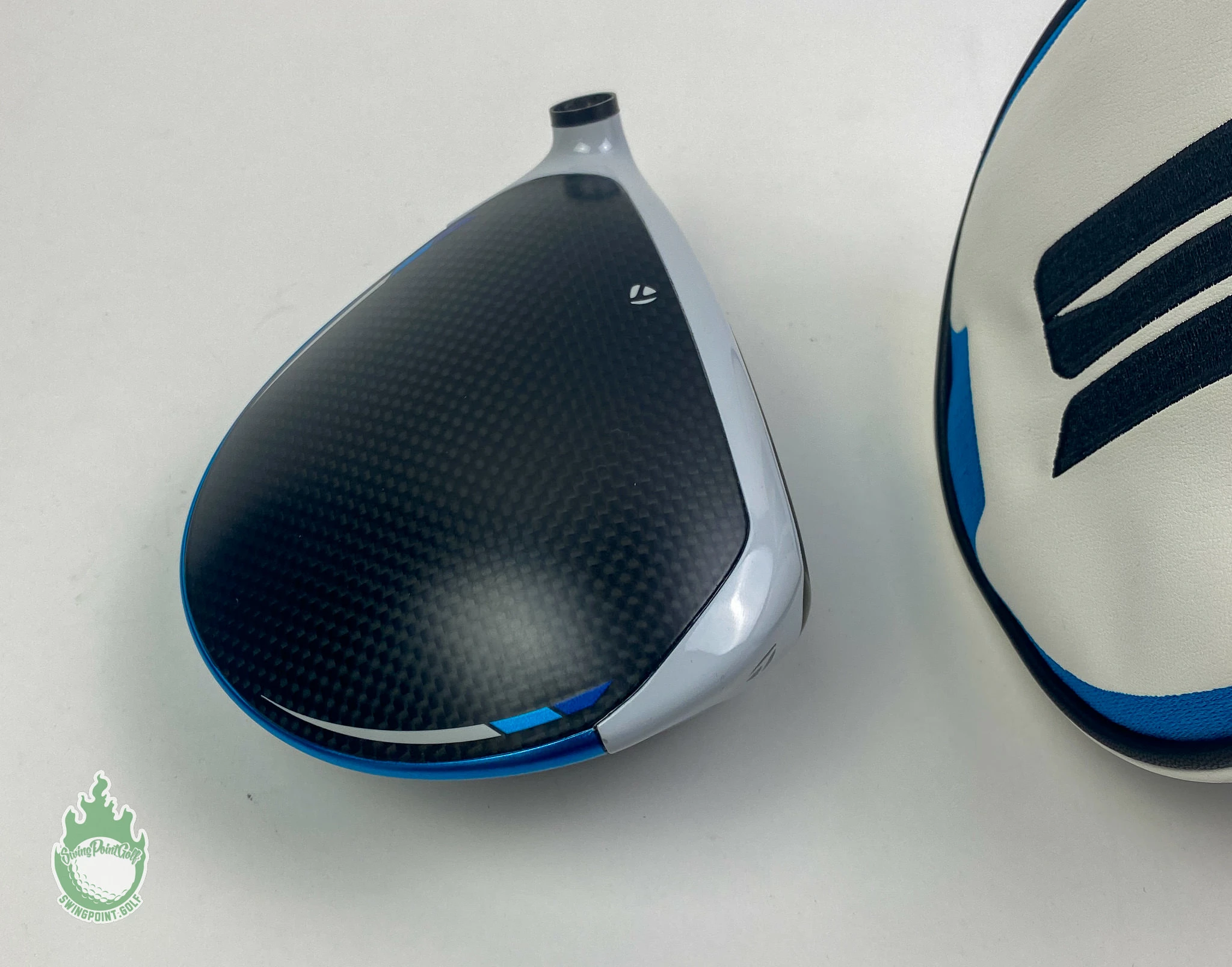 Tour Issued RH 2021 TaylorMade SIM 2 MAX Driver 8* HEAD ONLY Golf Club + Sign - Image 8