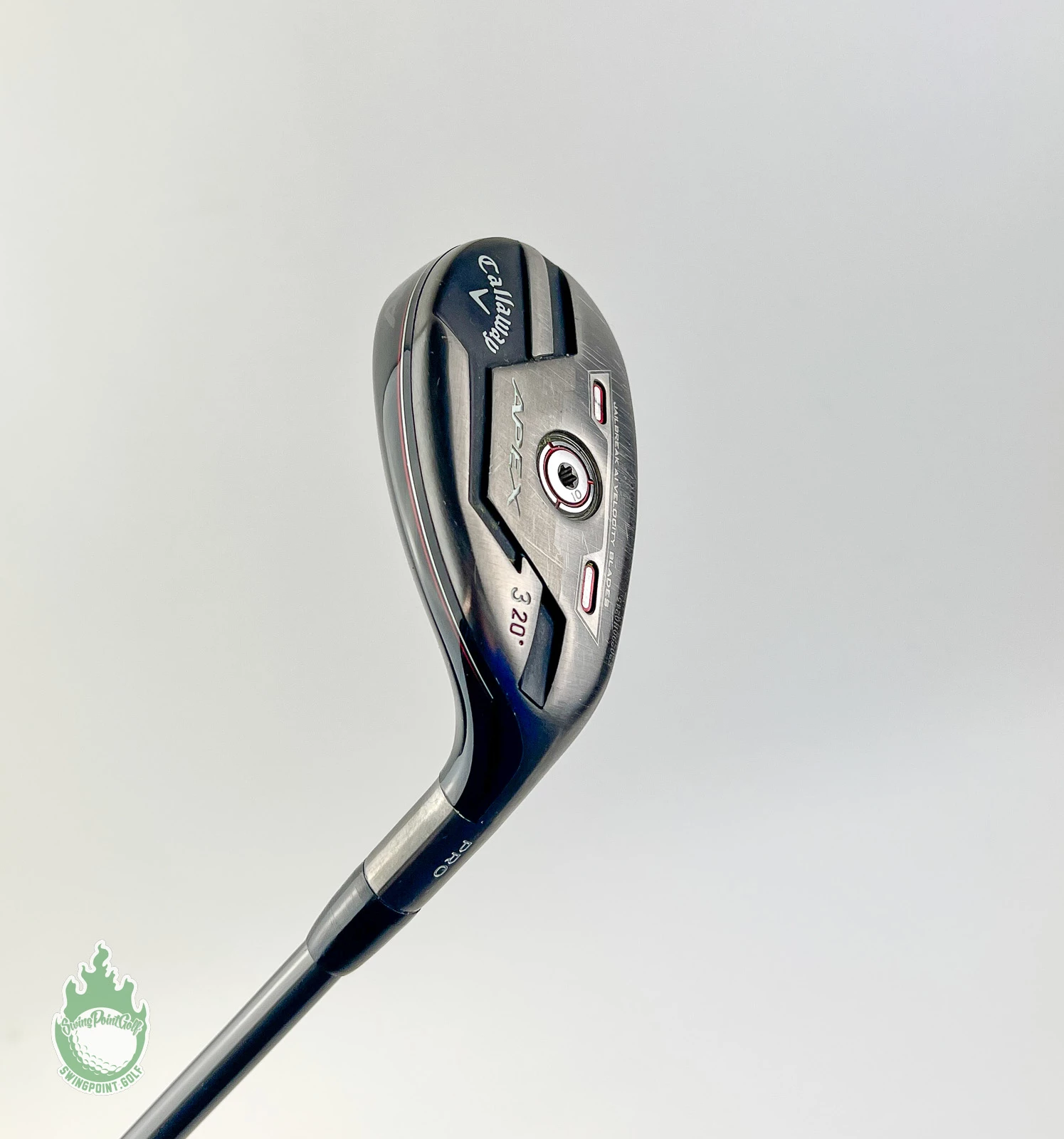 Used RH Callaway Apex Pro 3 Hybrid 20* Riptide 6.5 80g X-Stiff Flex Golf Club - Image 2