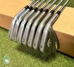 Used Callaway X-Forged/APEX MB Forged Raw ’18 Irons 4-PW Stiff Flex Steel Set