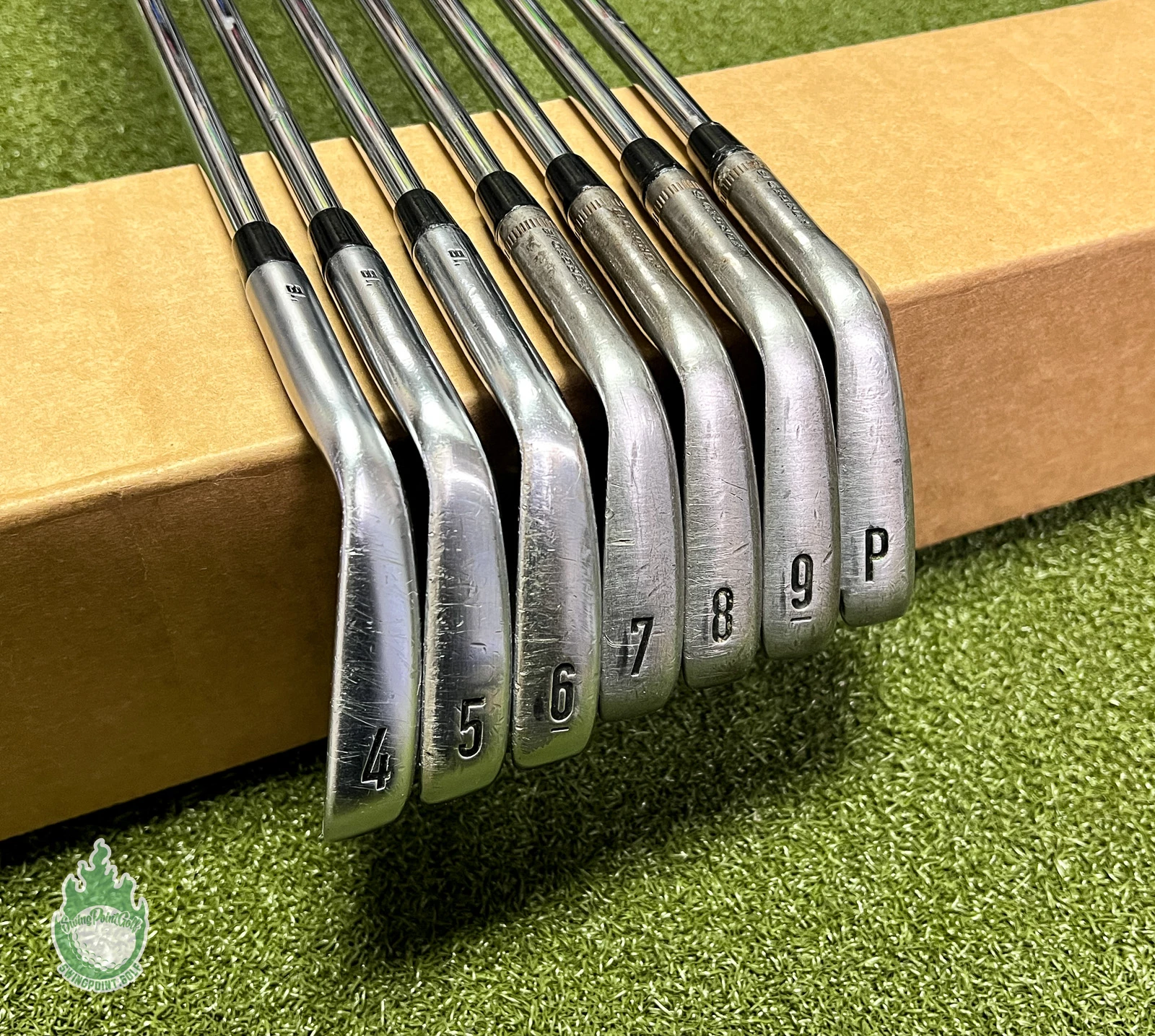 Used Callaway X-Forged/APEX MB Forged Raw ’18 Irons 4-PW Stiff Flex Steel Set - Image 2