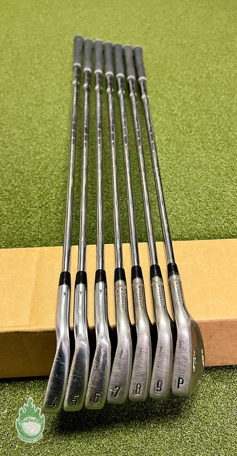 Used Callaway X-Forged/APEX MB Forged Raw ’18 Irons 4-PW Stiff Flex Steel Set - Image 3