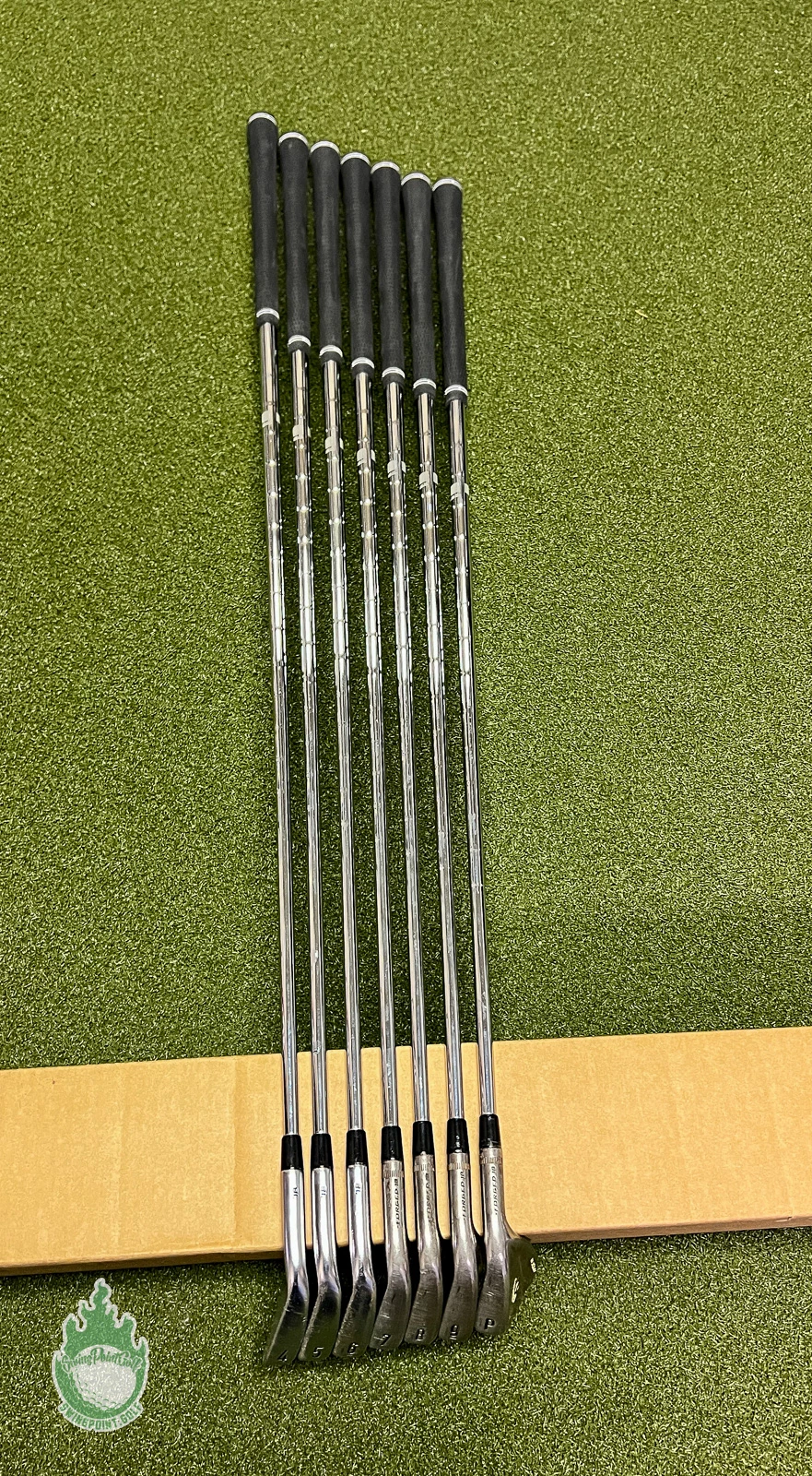 Used Callaway X-Forged/APEX MB Forged Raw ’18 Irons 4-PW Stiff Flex Steel Set - Image 4